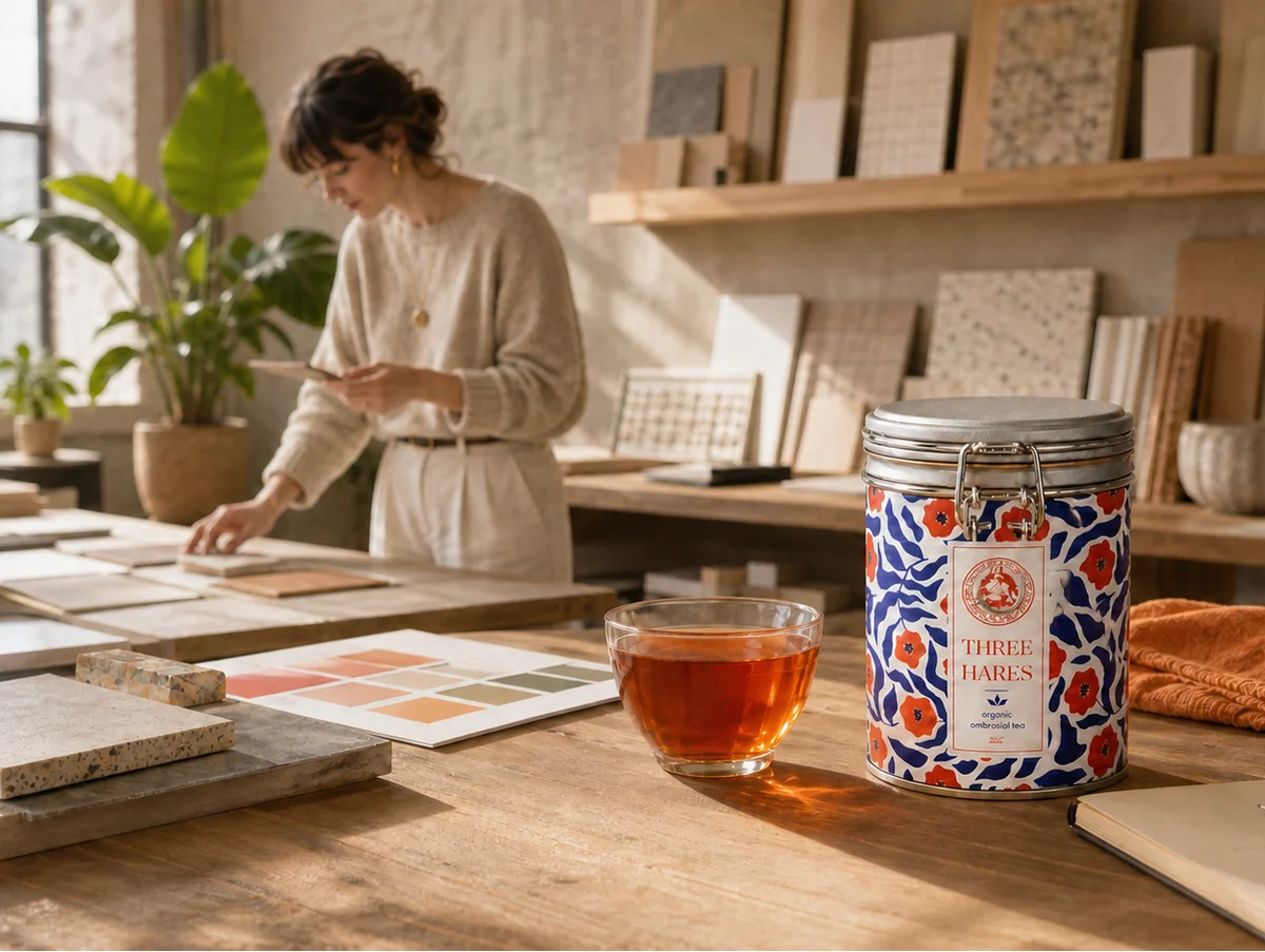 Cream Mandarin Caramel tea atmosphere